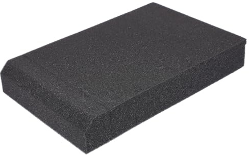 Gatuida Schalldämmmatte für Subwoofer im Studio und Anderen Umgebungen und Monitore Schwarze Akustische aus Polyurethan mit Einstellbarem Winkel und Geräuschisolierung