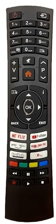 RC4391P / RC4591P Replacement Remote Control for DLED40FHDS DLED55UHDHDRSA DLED55UHDHDRSB DLED65UHDHDRSA DLED65UHDHDRS Smart LED