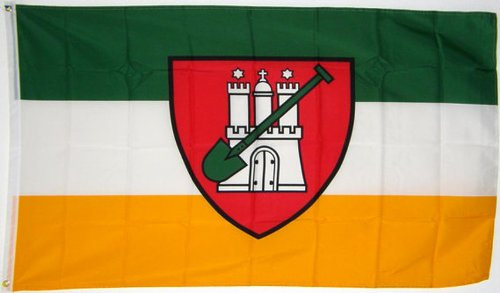 Qualitäts Fahne Flagge Hamburg Garten 90 x 150 cm mit verstärktem Hissband