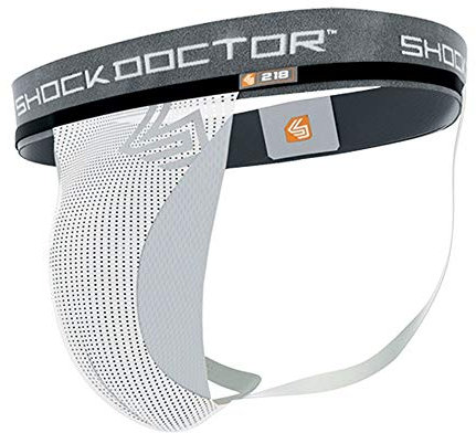 Shock Doctor ShockDoctor Herren Tiefschutz Suspensorium Tasche ohne Cup, White, XXL