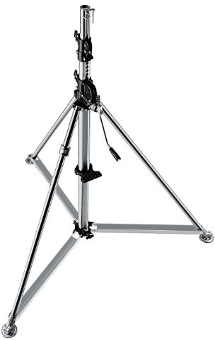 Manfrotto Stativ Super Wind-Up Inox Silber