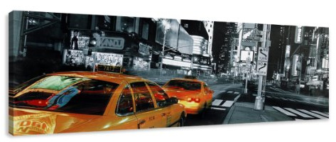 Visario Leinwandbilder 5710 Bild auf Leinwand New York, 120 x 40 cm