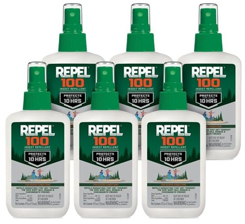 Repel 100 Mosquito & Insect Repellent 4 Oz, 98% DEET, 6 Pack