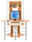 Techly 305717 Scrivania per Computer Angolare, Faggio Faggio