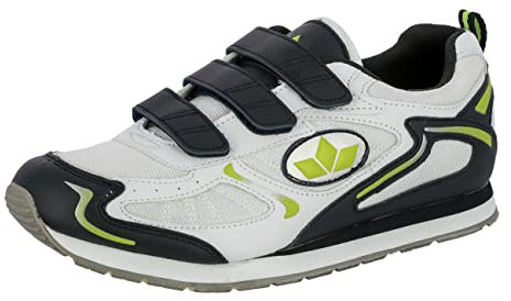 Lico NELSON V Unisex Erwachsene Fitnessschuhe, Weiß/ Marine/ Lemon, 49 EU