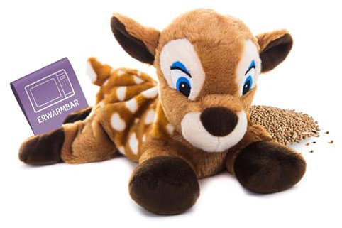 Biche peluche bouillotte 30 cm habibi plush
