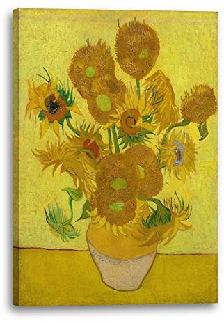 Printed Paintings Leinwand (40x60cm): Vincent Van Gogh - Sonnenblumen (1889)