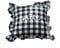 Nunubee Kissenbezug Rüschen Garnstickerei Gitter-Stil Industrial deko Kissen deko Wohnzimmer Autodekoration Sofa Cover, (mit Kissenkern) Schwarz-Weiß 45x45cm