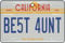 Ali Air Freshener California - Best Aunt Nummernschild Auto Lufterfrischer