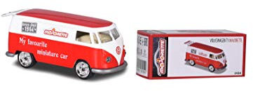 Majorette Collectors Box Mixed, Spielzeugauto inkl. Sammelbox, 6 verschiedene Modelle: VW T1, VW Käfer, Porsche 934 Vaillant oder Ford Mustang, Lieferung: 1 Stück, zufällige Auswahl am Lager