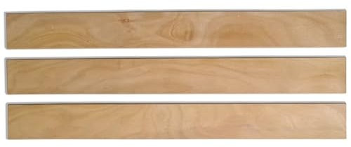 SCM Créations Lot de 3 Lattes 56 cm 560mm Largeur 53mm épaisseur 8mm Bois hêtre Durable | Sommier lit canapé clic clac bz | 7 Plis Rechange Renfort résistant Soutien Matelas