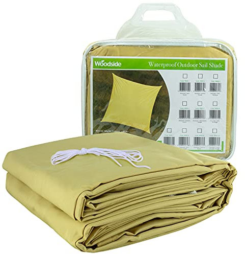 Woodside Garden Sun Sail Shade Waterproof Patio Canopy Awning 3m x 3m Square