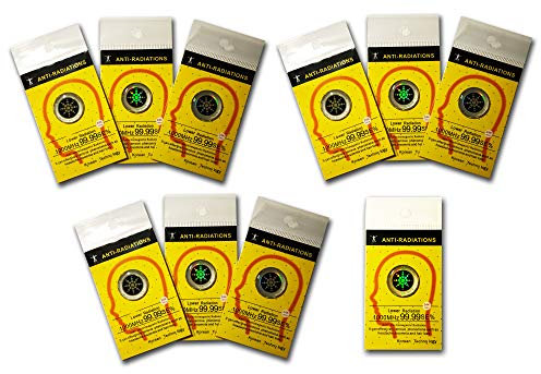 EMF Schutz Neutralisierer Strahlenschutz PREMIUM Anti Radiation Sticker - Strahlungsschutz Aufkleber zur Strahlungsreduktion für Handy / Tablet / Haushaltsgeräte / High Energy Protection (10 Stück)
