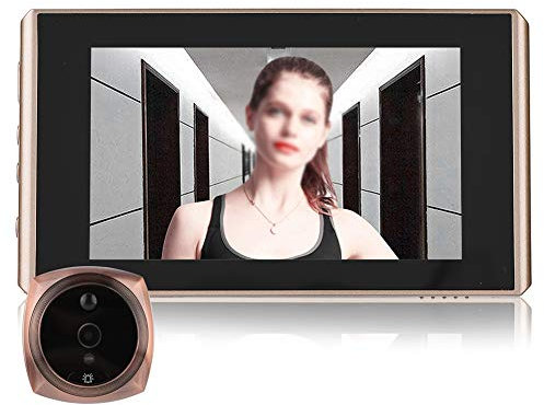 Türspion Kamera, 4300E Digitaler Door Viewer und Türklingel mit 160° Weitwinkel, 1 Millionen Pixel, 4,3 Zoll 720P HD LCD Bildschirm Nachtsichtklingel,Unterstützung 32GB Micro SD Kartenspeicher