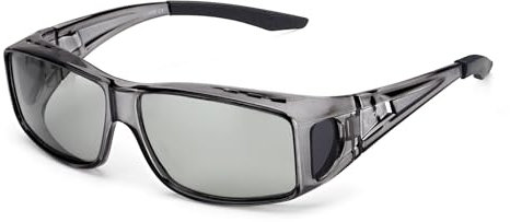 LVIOE Unisex Photochromes Polarisiert Sonnenbrille Brille Überbrille für Brillenträger, Fit-over Polbrille für Herren und Damen