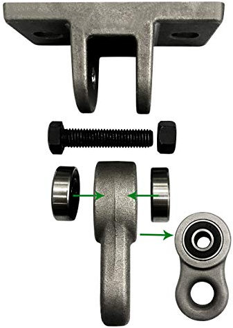 ABUSA Perchas de metal resistente para columpio, tornillos incluidos, capacidad de más de 5000 libras, para patio, porche, yoga, trapecio, juego de madera, para interiores y exteriores, paquete de 2