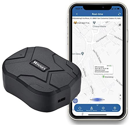 Traceur GPS Voiture,Tracker GPS Carte SIM Gratuite Pour Véhicules,Suivi en Temps Réel 150 Jours en Veille,Étanche Anti-Perte Localisateur GPS,GPS Tracker Alarme pour Moto Bateau Gratuit APP