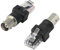 CERRXIAN - BNC hembra a RJ45 macho, coaxial, conector RJ45 a RF, se puede utilizar para probadores y buscadores de línea, etc. (2 unidades)