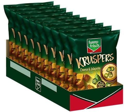 funny-frisch Kruspers Cheese & Jalapeno Style, 10er Pack (10 x 120 g)