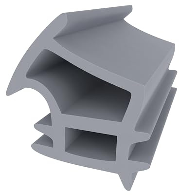 Stahlzargendichtung für Novoferm Stahltüren - Grau - 10 m - Türdichtung | 16 mm Höhe - Türdichtung für Stahlzargen und Stahltüren - Zargendichtung - Gummidichtung gegen Zugluft und Geräusche