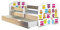 Kinderbett Jugendbett mit einer Schublade und Matratze Sonoma mit Rausfallschutz Lattenrost ACMA II 140x70 160x80 180x80 (31 Eule, 180x80 + Bettkasten)