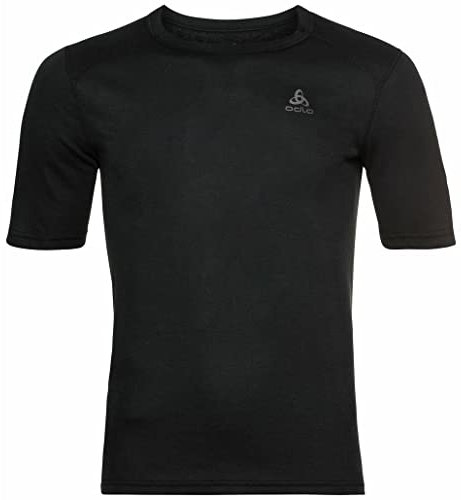 Odlo Herren Funktionsunterwäsche Kurzarm Shirt Active Warm Eco_159112, Schwarz, L