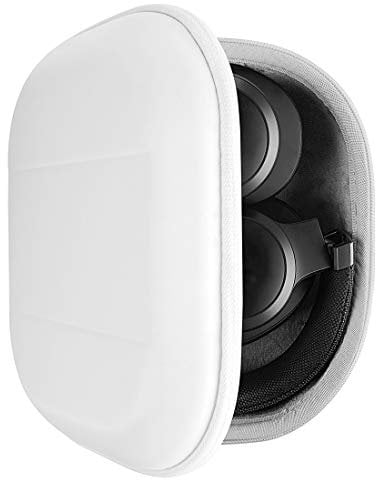 Geekria Shield Kopfhörer-Hülle kompatibel mit JBL Tune 770NC, Tour ONE, Tune 750, Live 650 BTNC, Live 500BT, E65BTNC Hülle, Ersatz-Hartschalen-Reisetragetasche mit Kabelaufbewahrung (weiß)
