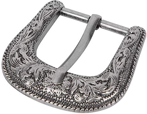 Fdit Vintage Western Gürtelschnalle Celtic Knot für Männer, Silber, Legierung, 30mm