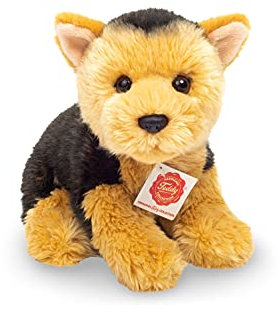 Teddy Hermann 91962 Hund Yorkshire Terrier Welpe sitzend 24 cm, Kuscheltier, Plüschtier