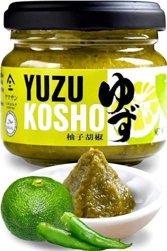 YAMASAN KYOTO UJI Yuzu Kosho - Yuzu Citrus & Green Pepper Paste - Japanese Spices and Seasonings (90g)