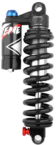 VPPV 190mm Mountainbike Downhill Dämpfer 550 Pfund, 200mm 210mm MTB Fahrradfederung 220mm 240mm Luftdruck Einstellbare Dämpfung Schwarz (Farbe : 24mm*24mm, Size : 210mm*550LBS)