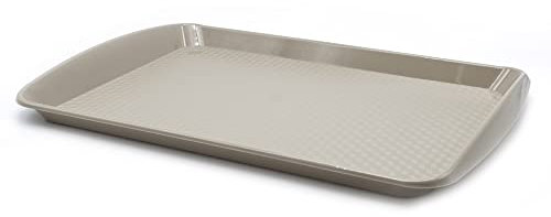 CABLEPELADO - Bandeja Plástico Rectangular para Fast Food y Comida Rápida | Apta para el Lavavajillas | 46x30 cm | Color Beige