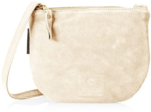 Fred de la Bretoniere Women's FRB0355 Crossbody Suede Bag, beige