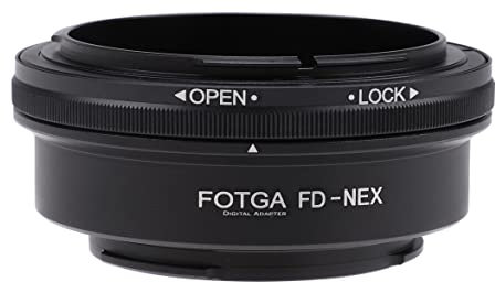 Fotga Objektivadapter-Konverter für Canon FD-Objektiv an Sony spiegellose DSLR-Kamera NEX-7 NEX-F3 A6000 A6100 A6300 A6600 A7 A7R A7S II III IV A9 II A7C A1 ZV-E10