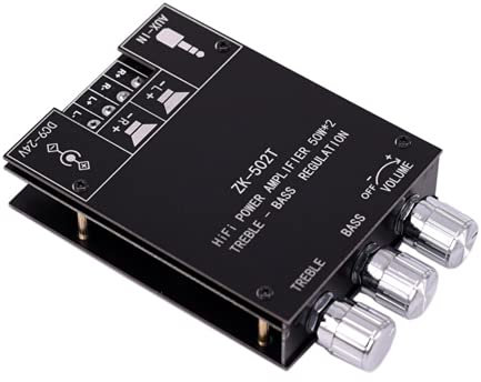 Fasizi TPA3116D2 2 * 50W Bass AMP bluetooth 5.0 Subwoofer Amplifier Board 2.0 Channel High Power Audio Stereo Amplifier Board