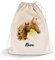 GRAVURZEILE Bedruckter Turnbeutel - Pferd mit Fohlen & Wunschname - Sportbeutel Rucksack Daypack Gymbag mit Kordelzug - für Schule & Freizeit Sport - für Kinder Jungen & Mädchen - 12 Liter 33x45 cm