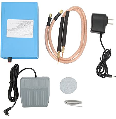 Saldatrice a punti 5000W Ad alta potenza portatile con ago in rame Display digitale per tubi Batteria Kit per saldatura a punti Saldatrice a punti 18650 Batteria Saldatrice a punti AC100‑240V