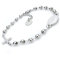SAGA GIOIELLI® - Pulsera para hombre y mujer, rosario de acero, acero aleado, 5.73 cm (approximately), Acero aleado