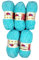Ilkadim Export 5 x 100 Gramm Himalaya Dolphin Strickwolle, Babywolle einfarbig, 500 Gramm Wolle Strickgarn Super Bulky (Türkis 80335)