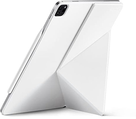 PITAKA Case for 11 iPad Air 2024/11 iPad Air 2025/11 iPad Pro 2022/10.9 iPad Air 2022, Magnetic iPad Stand and Slim Folio Cover, 4 Viewing Angles with Apple Pencil Holder [MagEZ Folio 2] White