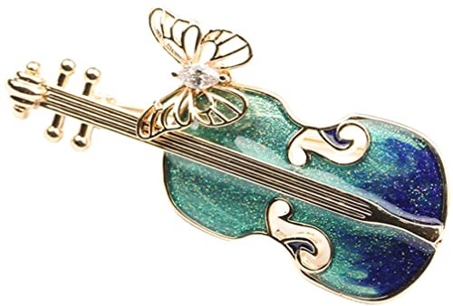 USHOBE Violine Brosche Anstecknadel Für Kleidungsabzeichen Emaille Anstecknadel Brosche Abzeichen Hut Brosche Geigenbrosche Für Kleidung Saxophon Brosche Legierung Revers Fräulein Notiz