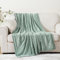 BATTILO HOME Sage Green Throw Blanket for Home Decor, Chenille Knit Throw Blanket for Couch, Sofa, Chair, Cozy Soft Sage Blanket,130x170cm