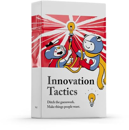 Pip Decks Innovation Tactics Kartendeck, Business-Tool zur Verbesserung Ihres Innovationsprozesses und Ihrer Produktdesignstrategie, 54 Karten im Etui