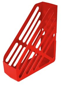Deflecto Contemporary Magazine File Holder (Red, Maxi)
