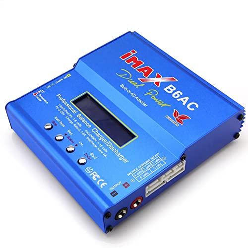 RC Balance Charger,iMAX B6 AC Lipo Battery Charger 80W Balance Charger Digital LCD Sn Li-ion LiFe NiMH NiCD PB Lipo Battery Charger