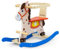 Holzschaukelpferd mit Geländer Lucky 12 Blau/Rot Milly Mally