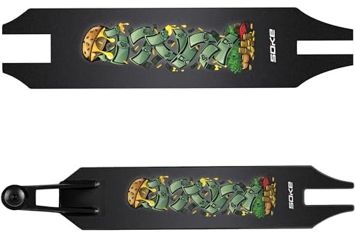SOKE - Grip Tape für Performance PRO/XTR Scooter - Schleifpapier für Roller-Deck - 49,3 x 10,5 cm - Ersatz-Grip-Tape - Raue Oberfläche - Mit farbigem Motiv - McCash
