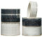 KAVI' S 6 Rollen Lace Muster Washi Tape Set PET Masking Tape Dekoratives Klebeband für Scrapbooking, Geschenkverpackung, Urlaubsdekoration (Black and White)
