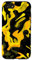 Hülle für iPhone SE (2020) / 7 / 8 Militär Camouflage Tarnmuster schwarz und gelb Camo Muster