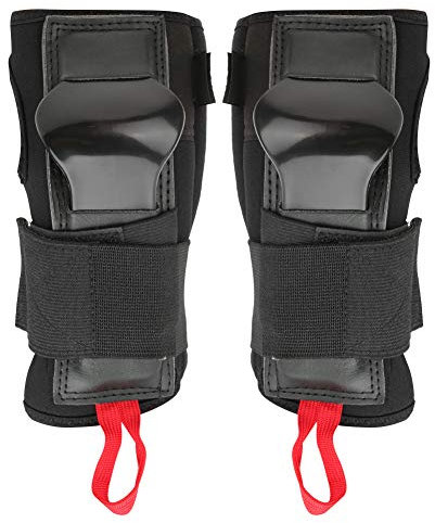 HERCHR Sport-Handgelenkschutz, Doppelseitiger Rollschuh-Handgelenkschutz, Handschutz, Anti-Fall-Handgelenkstütze Für Snowboarden, Skateboarden (schwarz)(S)